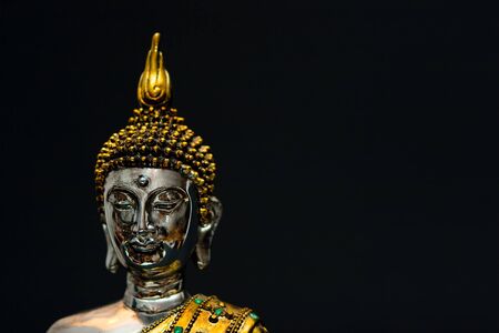 golden buddha with gemsの写真素材