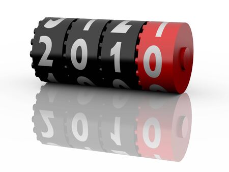 New Year 2010. Calendar Series. More concept illustrations available.