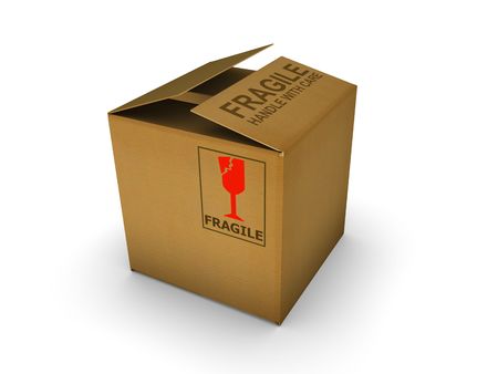 Isolated cardboard. High resolution image with detailed texture.の写真素材