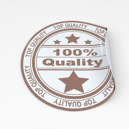 Sticker. High resolution computer generated concept imageの写真素材