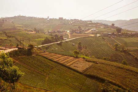 Phetchabun,THAILAND Jan 26 :Mountain villages Of Phu Tabberk Phetchabun Thailand.のeditorial素材