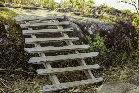 Phuhinrongkla National Park,THAILAND Jan 26 2015:\"The beauty of natural stone forest views\"Phuhinrongkla National Park,Thailand.のeditorial素材