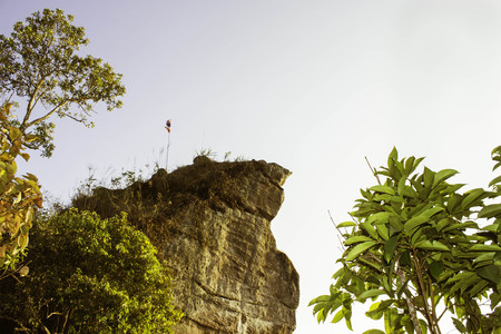 Phuhinrongkla National Park,THAILAND Jan 26 2015:\"The beauty of natural stone forest views\"Phuhinrongkla National Park,Thailand.のeditorial素材