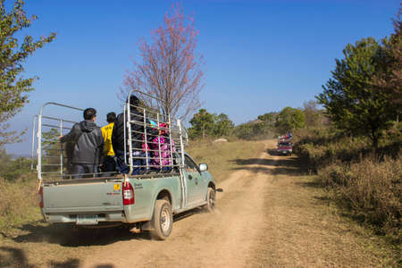 Phulomlo,THAILAND Jan 27 2015:\"Views of the mountains and mountain roads.\" Loei,Thailand.のeditorial素材