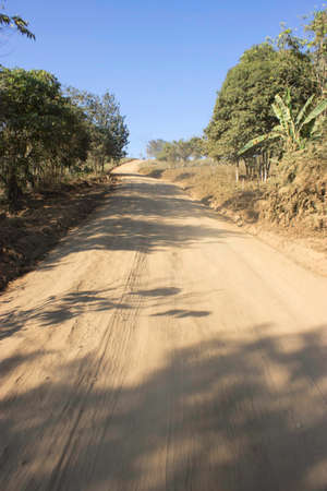 Phulomlo,THAILAND Jan 27 2015:\"Views of the mountains and mountain roads.\" Loei,Thailand.のeditorial素材