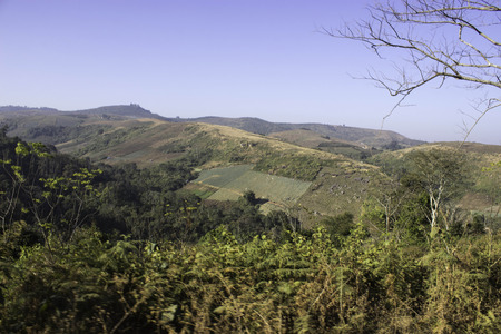 Phulomlo,THAILAND Jan 27 2015:\"Views of the mountains and mountain roads.\" Loei,Thailand.のeditorial素材