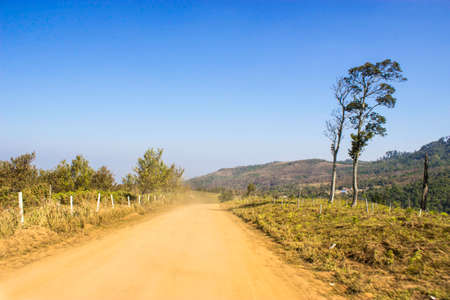 Phulomlo,THAILAND Jan 27 2015:\"Views of the mountains and mountain roads.\" Loei,Thailand.のeditorial素材