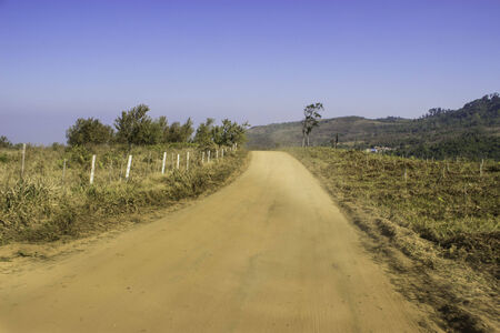Phulomlo,THAILAND Jan 27 2015:\"Views of the mountains and mountain roads.\" Loei,Thailand.のeditorial素材