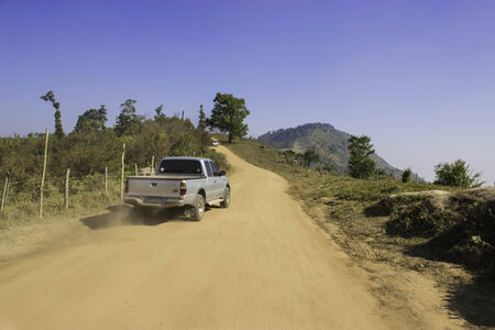 Phulomlo,THAILAND Jan 27 2015:\"Views of the mountains and mountain roads.\" Loei,Thailand.のeditorial素材