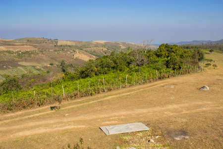 Phulomlo,THAILAND Jan 27 2015:\"Views of the mountains and mountain roads.\" Loei,Thailand.のeditorial素材
