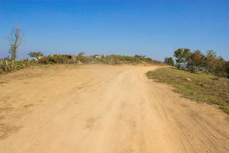 Phulomlo,THAILAND Jan 27 2015:\"Views of the mountains and mountain roads.\" Loei,Thailand.のeditorial素材