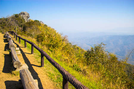 Srinan,THAILAND Jan 28 2015:\"Hilly Landscape\" Nan,Thailand.のeditorial素材