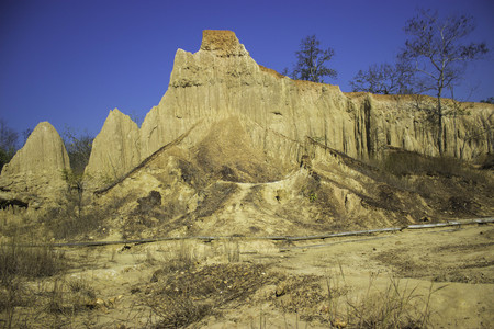 Soil Pole Wonderful Nan,Thailandの写真素材
