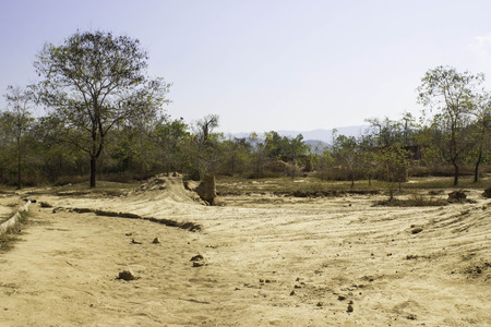 Soil Pole Wonderful Nan,Thailandの写真素材