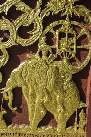 Wat Phra That Cho Hae ,THAILAND Jan 29 2015:\"Places of worship and temple art of Thailand.\" Phare,Thailand.の写真素材