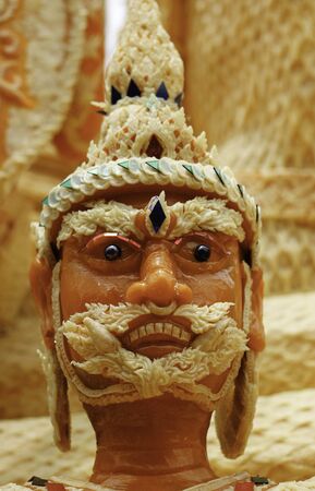 Candle Festival UBON RATCHATHANI, THAILAND - August 2: "The Candles are carved out of wax, Thai art form of wax(Ubon Candle Festival 2015) on August 2, 2015, UbonRatchathani, Thailandのeditorial素材