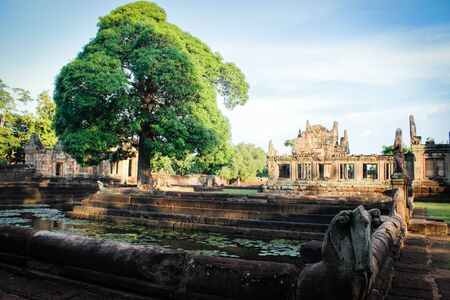 Prasat Muang Tam 18 August 2015:"Stone castle " Buriram Thailandの写真素材