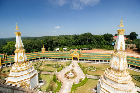 Thailand temple art and architecture \"Roi Et Thailandの写真素材