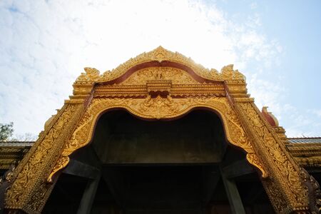 Thailand temple art and architecture \"Roi Et Thailandの写真素材