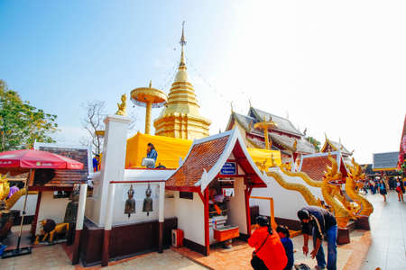 wad-prathat-doi-kum 19 December 2015:"Thailand temple art " Chiang Mai Thailandのeditorial素材