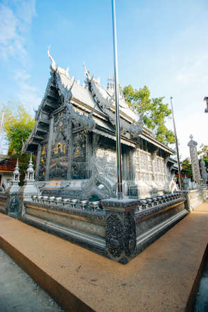 wat-srisuphan 19 December 2015:"Thailand temple art " Chiang Mai Thailandのeditorial素材