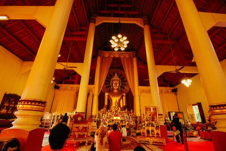 wat-phrasing 18 December 2015:"Thailand temple art " Chiang Mai Thailandのeditorial素材