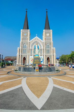 View Chanthaburi  24 March 2016: The Cathedral of Immaculate Conception, Chanthaburi Thailandのeditorial素材