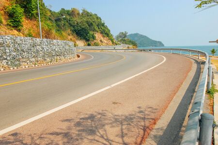 chalerm-burapa-chollathit road 24 March 2016:"View Road in Chanthaburi  " Chanthaburi Thailandの写真素材