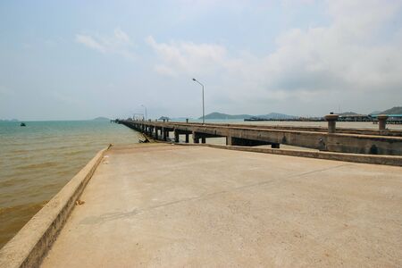 Dongtan Beach, sattahip Beach and tropical sea in Thailandの写真素材