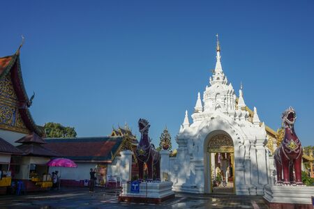 Beautiful landscape of ancient  temple in Wat Pratad hari phunchai

 Temple, Lamphun, Thailandの写真素材