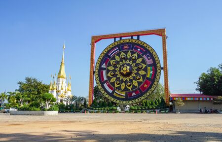 25/12/2019: wat tum ku ha sawan(Temple) landmark of Ubon Ratchathani  province in thailand.のeditorial素材