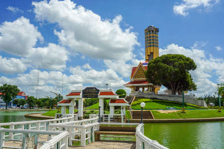 Beautiful landscape of Roi Et Tower ,Roi Et , Thailandのeditorial素材