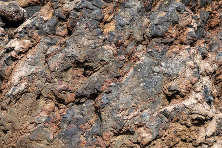 Mineral volcanic stone pattern texture. Lanzarote, Canary Islands.の写真素材