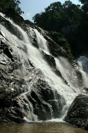 Waterfall in Malaysiaの写真素材