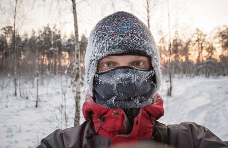 frozen faceの写真素材