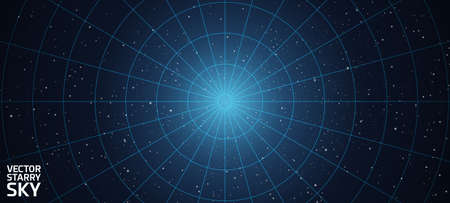 Vector stars, night sky background, clear starry skyのイラスト素材