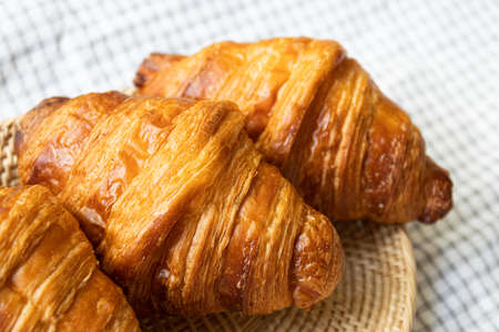 Close up CXroissant, French Bread , for breakfast