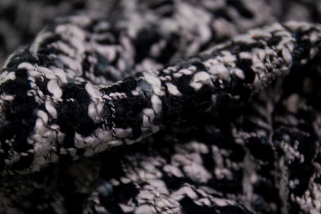 Close up texture and Pattern of Hand woven cotton fabricの写真素材