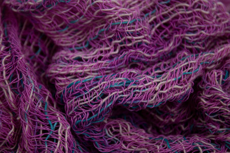 Close up of a purple fishing net as background, shallow depth of field