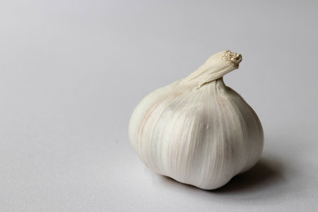 Close up fresh Organic Garlic on Black background