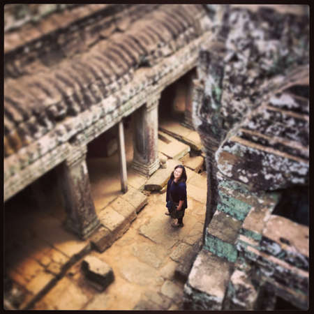 Asian Solo Traveler Cambodiaの素材