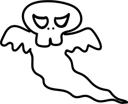 cute halloween ghostのイラスト素材