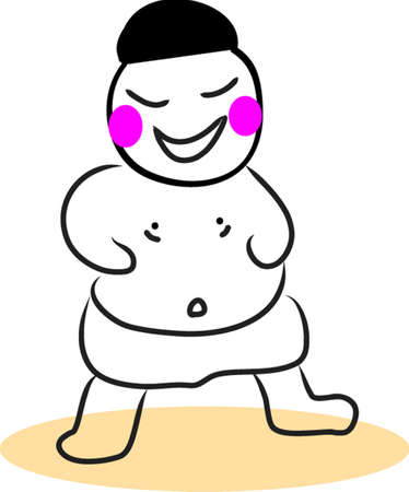 japan boy vector handdrawのイラスト素材