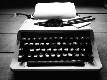 Old vintage typewriterの写真素材