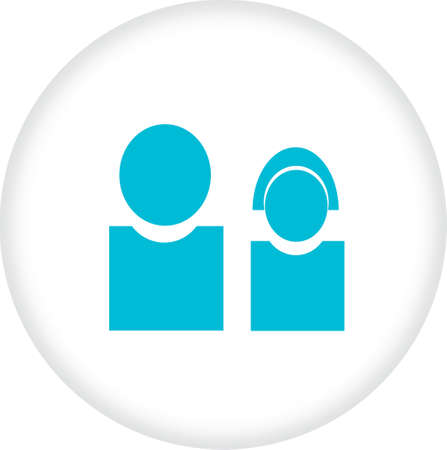 Woman and man iconsのイラスト素材