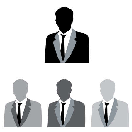 Business man profile iconのイラスト素材
