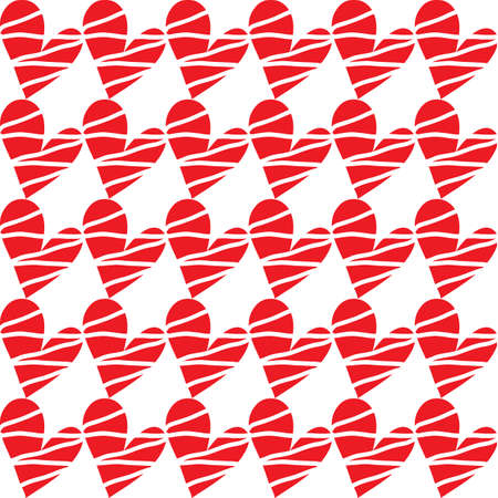 red heart pattern background