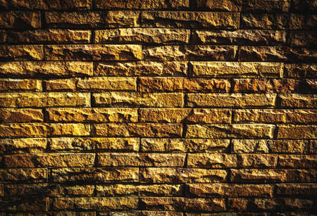 Brown wall bricks  vignette  backgroundの写真素材