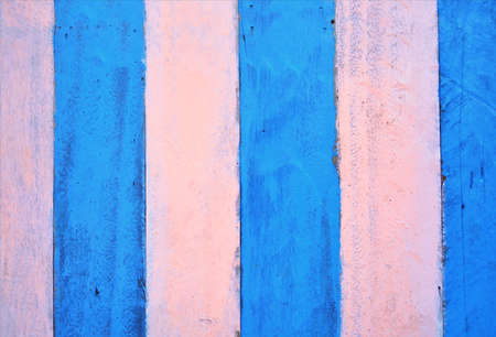blue and pink wooden wall backgroundの写真素材