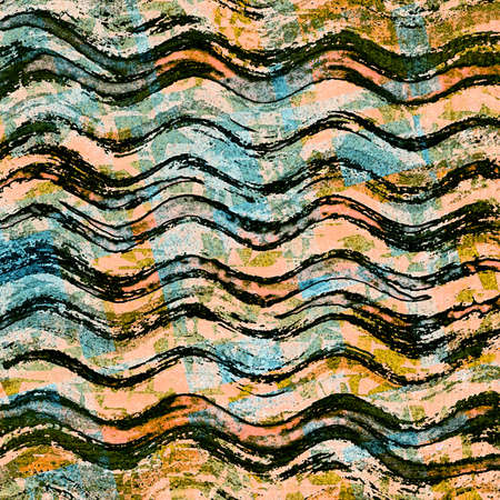 Abstract brown and black  wave modern art texture background